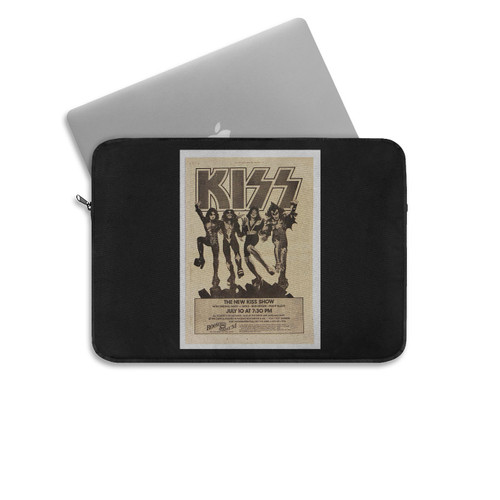 Kiss Destroyer Tour 2 Feet Newspaper Concert Laptop Sleeve