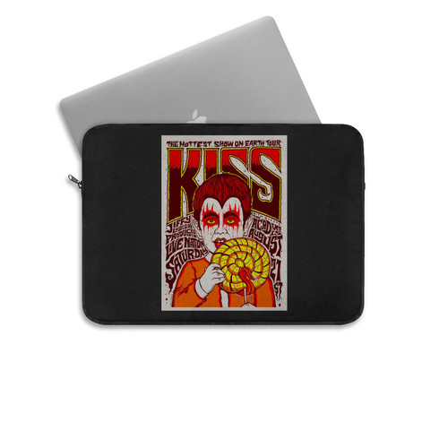 Kiss Hand Printed Silkscreen Concert Laptop Sleeve