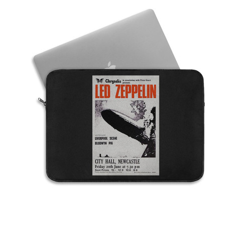 Led Zeppelin 1969 Newcastle Laptop Sleeve Led Zeppelin 1969 Newcastle Laptop Sleeve