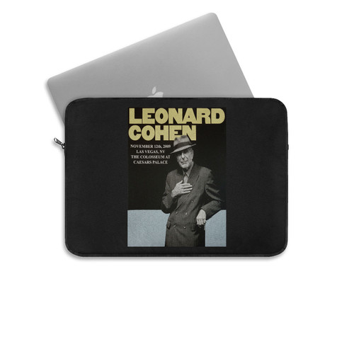 Leonard Cohen Concert Poster Laptop Sleeve
