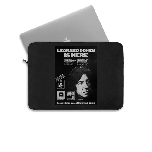 Leonard Cohen Uk Tour 1972 Laptop Sleeve