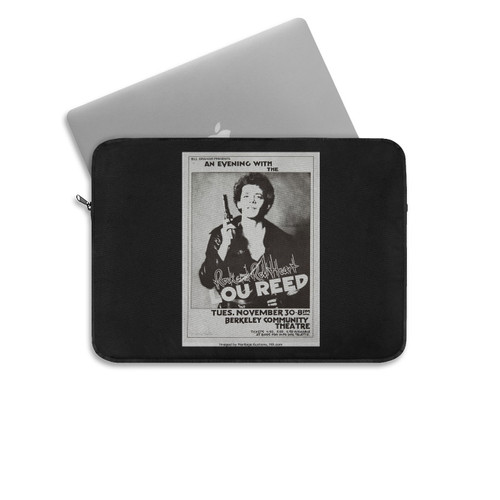 Lou Reed Berkeley Community Theatre Concert Poster Laptop Sleeve