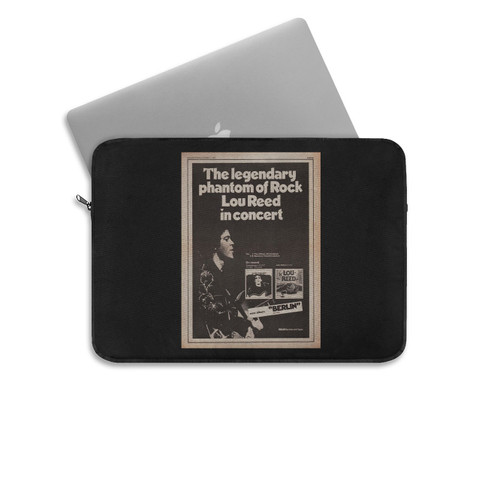 Lou Reed Phantom Of Rock Poster Size Concert Advert 1973 Laptop Sleeve