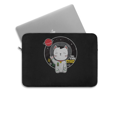 Lucky Space Cat Maneki Neko Laptop Sleeve