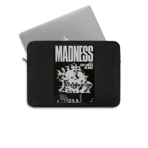 Madness Nutty Tour Wiesbadeny 1980 Concert Poster Laptop Sleeve