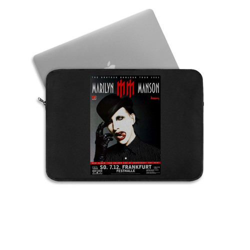 Marilyn Manson Grotesk Burlesk Frankfurt 2003 Concert Poster Laptop Sleeve
