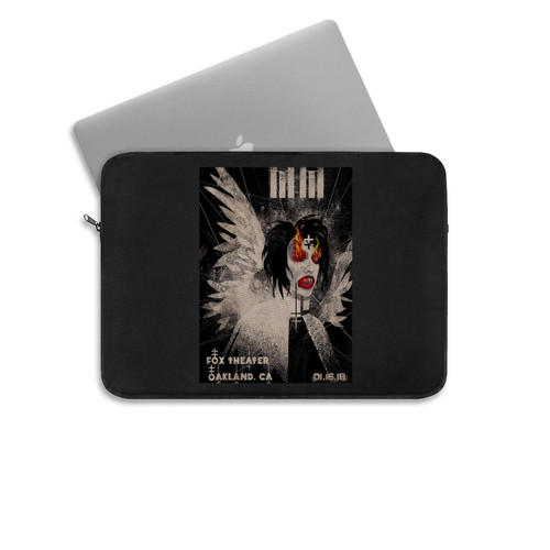 Marilyn Manson Oakland 18 Mirastchiski Poster Laptop Sleeve
