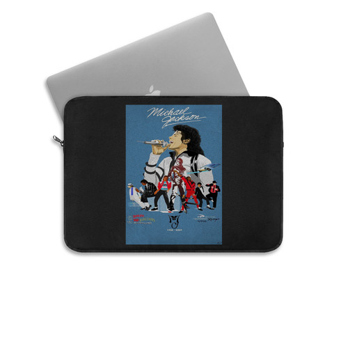 Michael Jackson Poster King Of Pop Band Music Concert Poster Laptop Sleeve