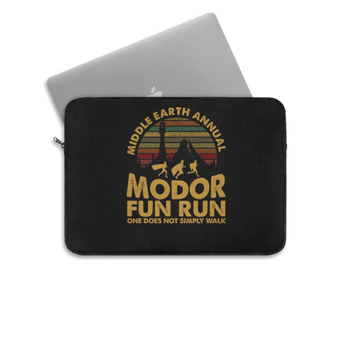 Mordor Fun Run Middle Earth'S Annual Mordor Fun Run One Does Not Simply Walk Laptop Sleeve