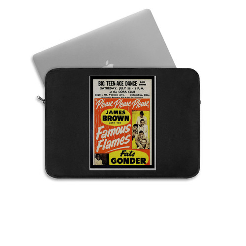 Music Concert Advert James Brown Godfather Soul Art Print Framed Laptop Sleeve