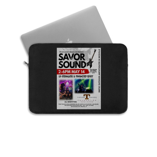 Savor The Sound Concert Fundraiser 2022 The Taylor Haugen Foundation Laptop Sleeve