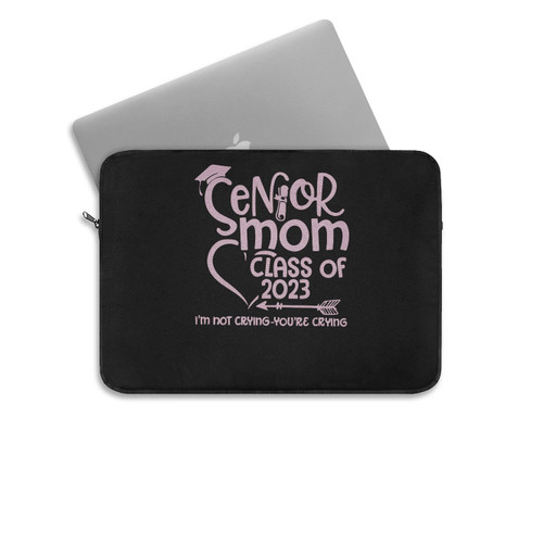 Senior Mom 2023 Leopard Graduation Laptop Sleeve