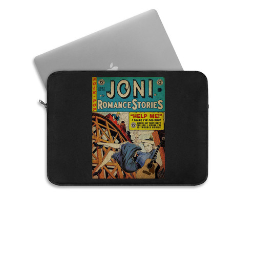 Songs By Joni Mitchell Reimagined As Pulp Fiction Book Covers & Vintage Movie S Laptop Sleeve