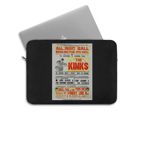 The Kinks 1965 All Day And All Of The Night British Concert Laptop Sleeve
