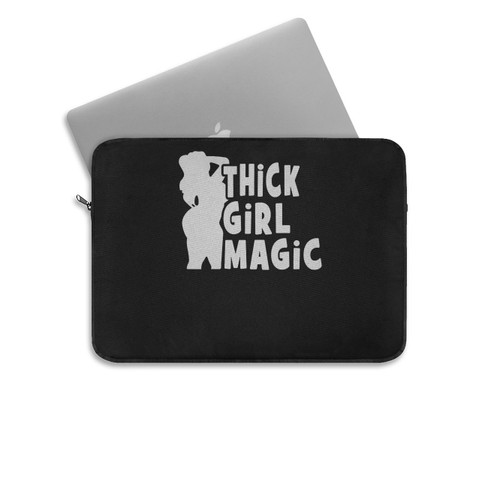 Thick Girl Magic Funny Vintage Laptop Sleeve