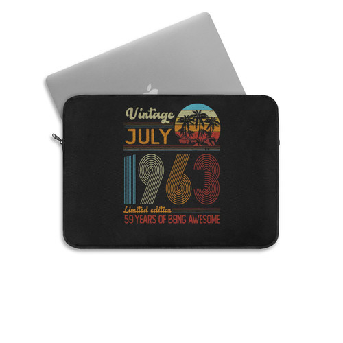 Vintage July 1963 Limited Edition Laptop Sleeve