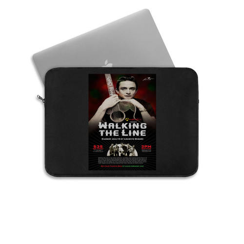 Walking The Line' Johnny Cash Tribute Concert Laptop Sleeve