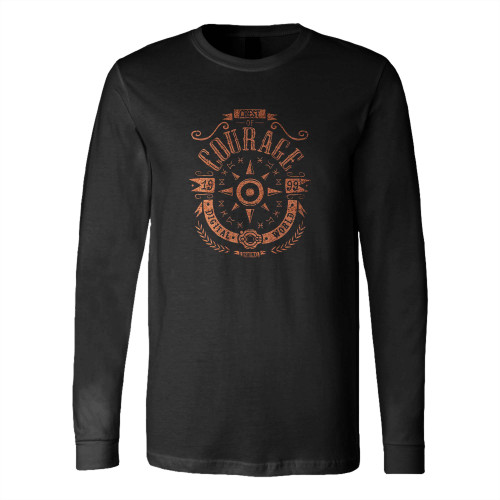 Agumon Digimon Crest Of Courage Agumon Greymon Long Sleeve T-Shirt Tee