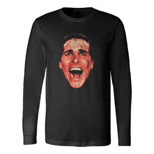 American Psycho Christian Bale Patrick Bateman Long Sleeve T-Shirt Tee