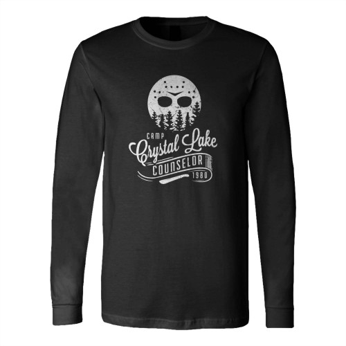Counselor Friday The 13Th Camp Crystal Lake Long Sleeve T-Shirt Tee