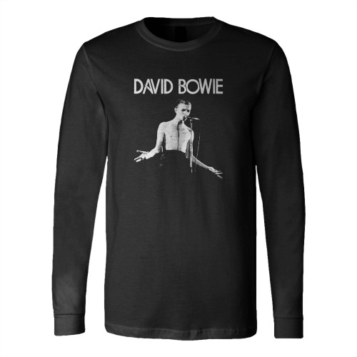 David Bowie Heroes Low Station Young Americans Vintage Long Sleeve T-Shirt Tee