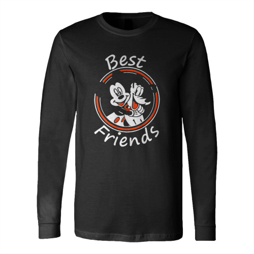 Disney Inspired Mickey And Pluto Best Friends Long Sleeve T-Shirt Tee