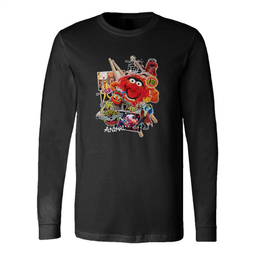 Disney Muppets Animal Dr Teeth Long Sleeve T-Shirt Tee