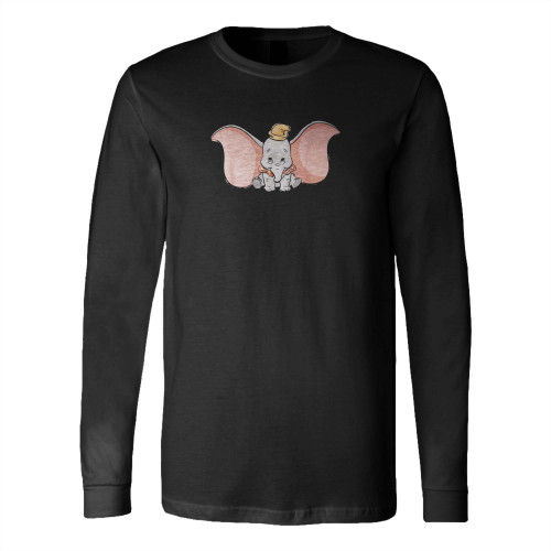 Dumbo Cute Baby Elephant Long Sleeve T-Shirt Tee