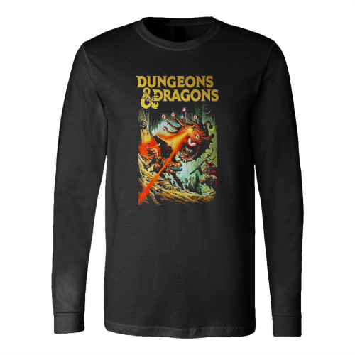 Dungeons Amp Dragons Strike The Beholder Long Sleeve T-Shirt Tee