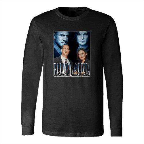 Elliot Stabler Olivia Benson Long Sleeve T-Shirt Tee