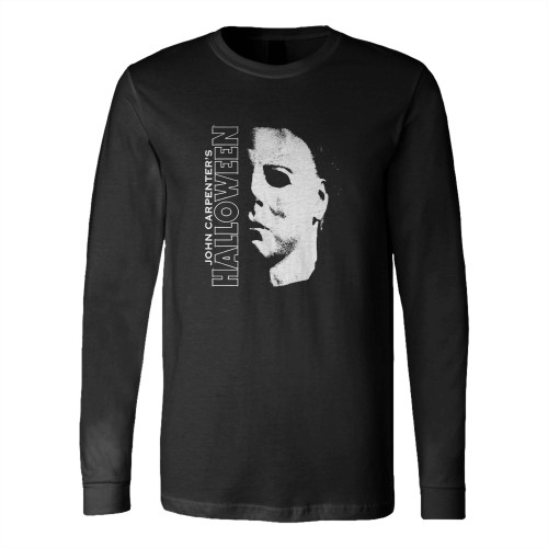 Halloween 2022 Michael Myers Large Face Long Sleeve T-Shirt Tee