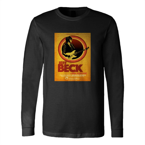Jeff Beck Ana Popovic 2018 Madrid Spain Concert Tour Long Sleeve T-Shirt Tee