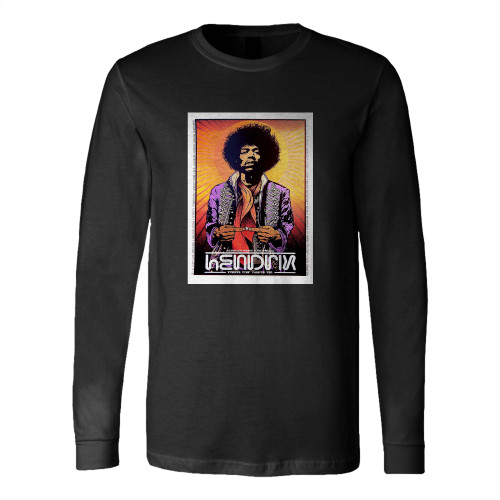 Jimi Hendrix Concert Iron On Transfer Long Sleeve T-Shirt Tee