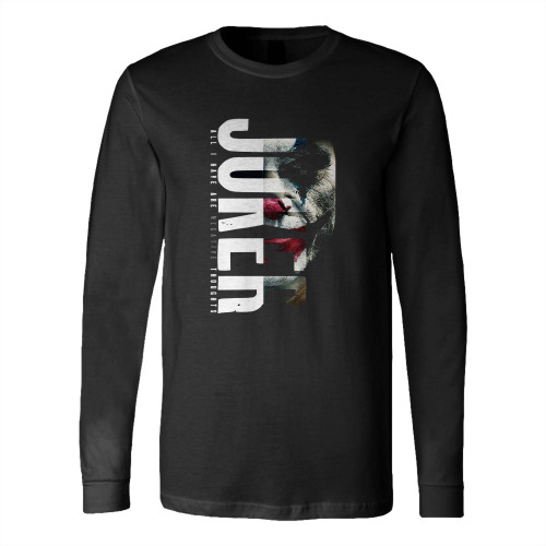 Joker Joaquin Phoenix Graphic Long Sleeve T-Shirt Tee