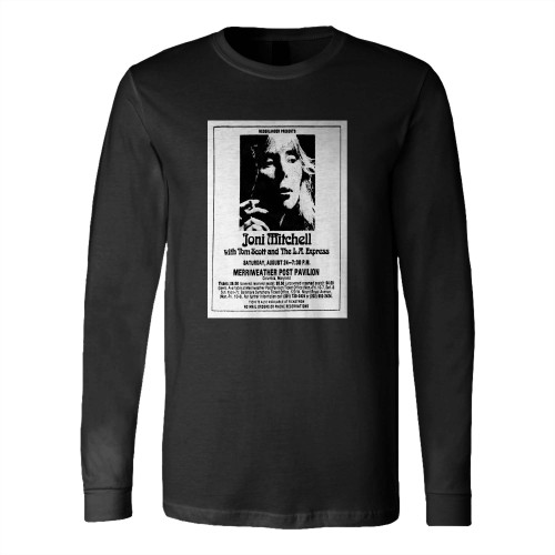 Joni Mitchell Tom Scott The La Express At Merriweather Post Pavilion Columbia Long Sleeve T-Shirt Tee