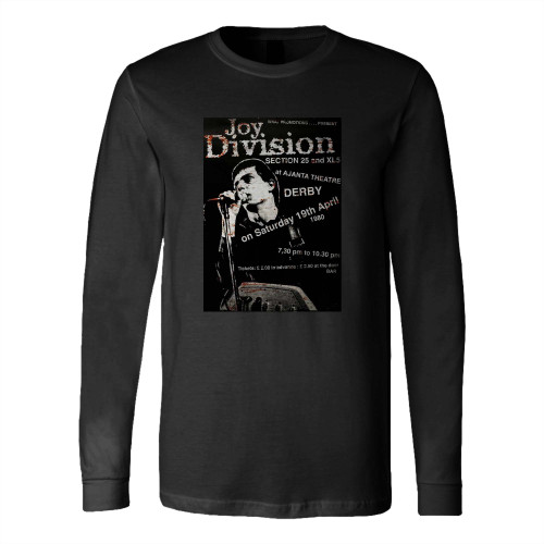 Joy Division Vintage Look Rep Concert Long Sleeve T-Shirt Tee
