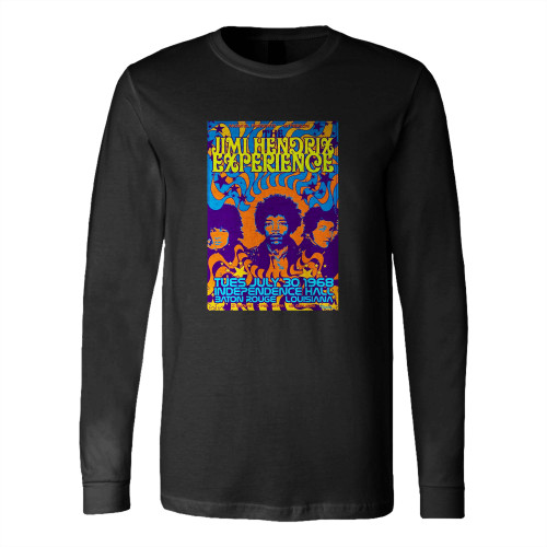 Keviewly Jimi Hendrix Concert Tin Signs Metal Long Sleeve T-Shirt Tee