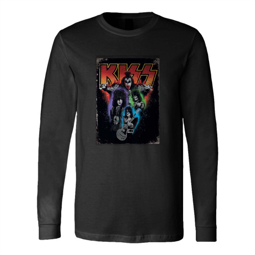 Kiss Rock Band Tin Sign Poster Long Sleeve T-Shirt Tee