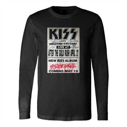 Kiss Signed 1992 Concert Long Sleeve T-Shirt Tee