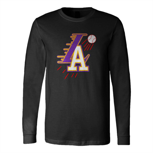 La Dodgers X Lakers Long Sleeve T-Shirt Tee
