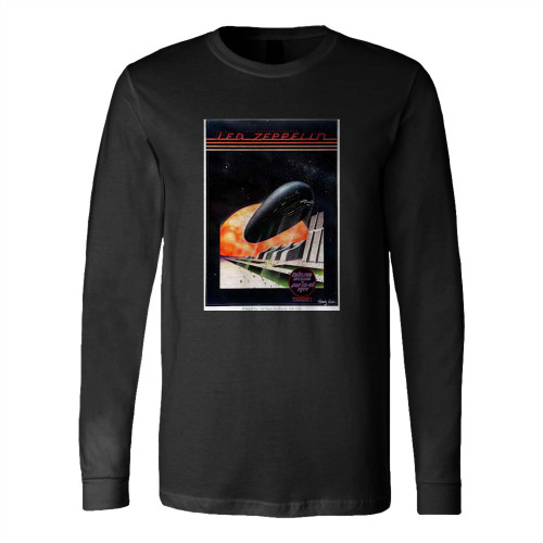 Led Zeppelin 1977 Oakland Ca Bill Graham Concert Long Sleeve T-Shirt Tee