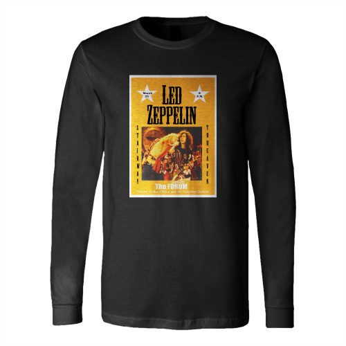 Led Zeppelin At The Forum Los Angeles Concert 1975 Long Sleeve T-Shirt Tee