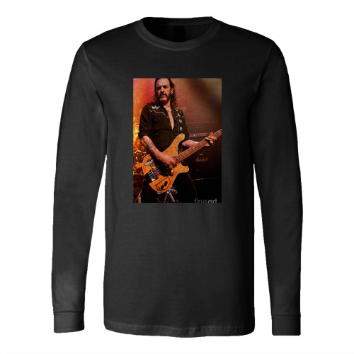Lemmy Kilmister Motorhead Liverpool Uk S23 By Vintage Rock Photos Long Sleeve T-Shirt Tee