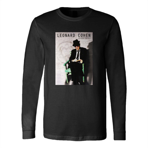 Leonard Cohen 2013 Old Ideas Tour Concert Program Book Long Sleeve T-Shirt Tee