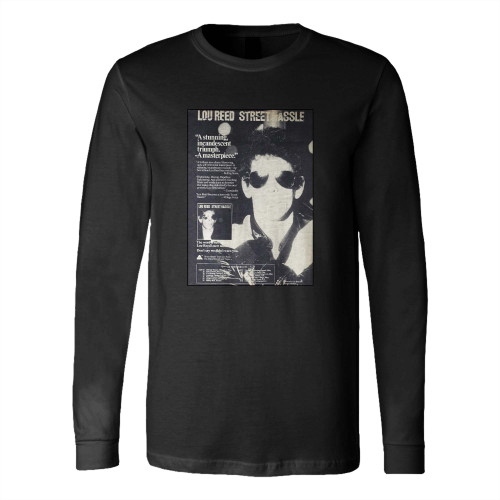 Lou Reed Us Tour 1978 Long Sleeve T-Shirt Tee