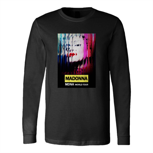 Madonna Fanmade Covers The Mdna Tour Poster Long Sleeve T-Shirt Tee