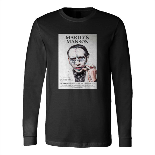 Marilyn Manson Announces Tour Date In Missoula Long Sleeve T-Shirt Tee