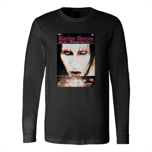 Marilyn Manson Velodrom Berlin Poster Long Sleeve T-Shirt Tee