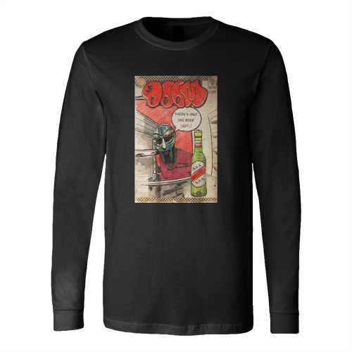 Mf Doom One Beer Comic Long Sleeve T-Shirt Tee