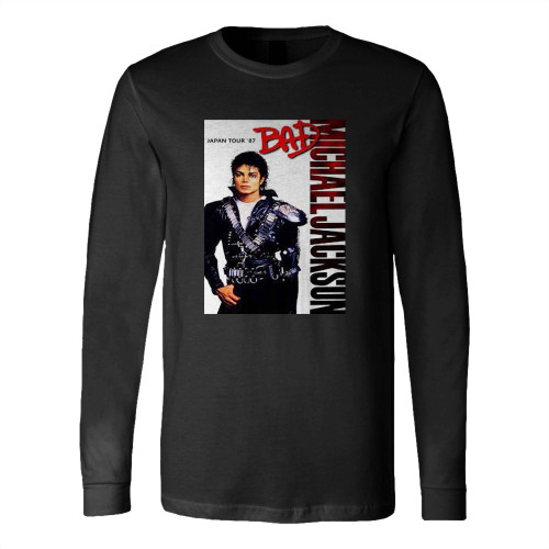 Michael Jackson 1987 Bad Tour Yokohama Concert (1987) Posters Long Sleeve T-Shirt Tee